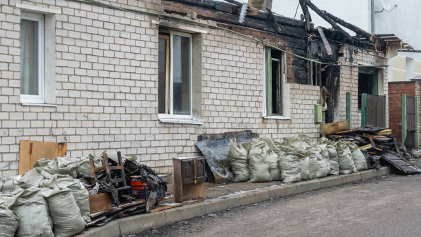 Professional Fire Damage Removal technician working in Palmyra, WI